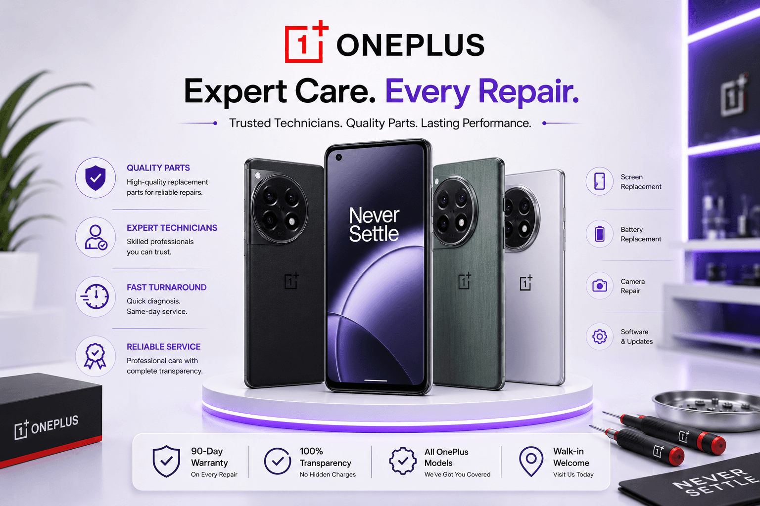 Start a OnePlus repair