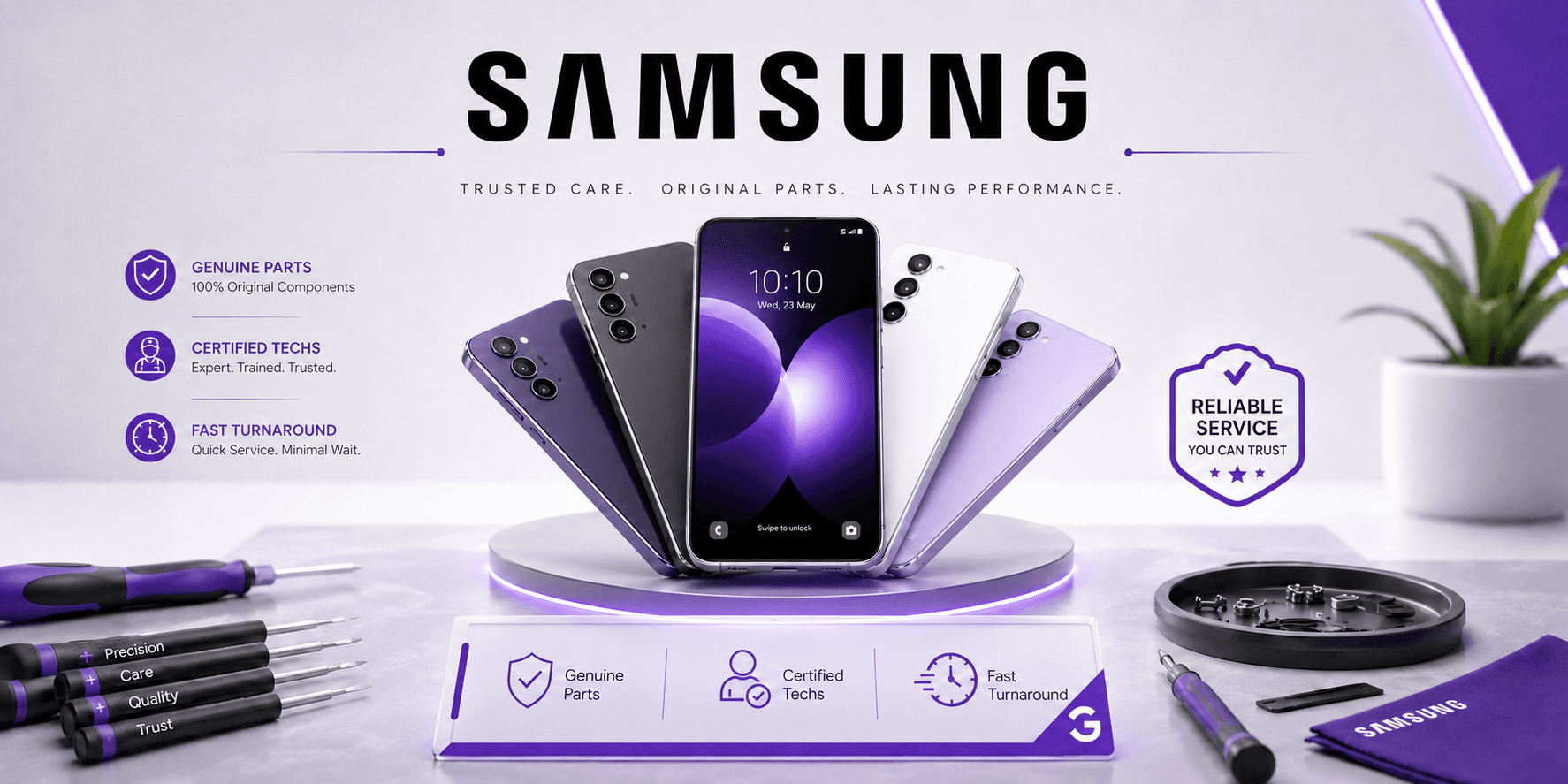 Start a Samsung repair